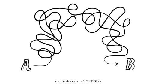 Concept of complex problem solving, highlighting the challenge and solution aspect with a focus on the intricate nature of finding solutions.