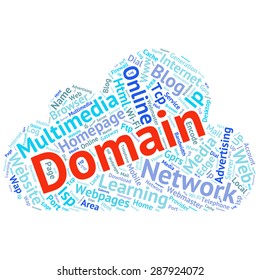 Concept or conceptual abstract word cloud   as metaphor for internet, network, Website