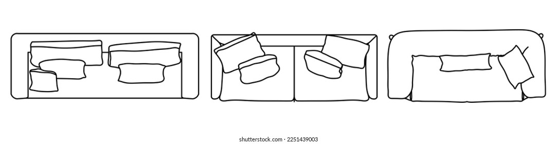Concepto o conjunto conceptual o colección de sillones amorosos desde diferentes perspectivas sobre el blanco. Vector como metáfora de arquitectura y diseño interior, estilo moderno, hogar y negocios
