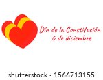 Concept of Constitution Day in Spain or Día de la Constitución Española in Spanish. Template for background, banner, card, poster with text inscription. Vector EPS10 illustration