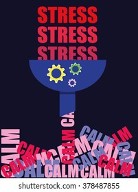 Concept for converting feelings of Stress into a sense of calm by means of a special machine