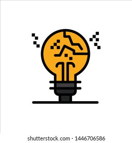 Concept, Copycat, Fail, Fake, Idea  Flat Color Icon. Vector icon banner Template