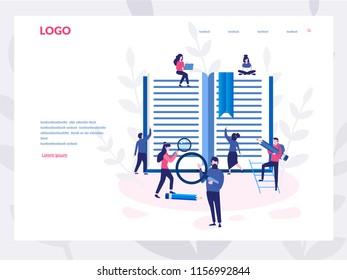 Concept Copywriting, Blogging, education, creative writing, content management for web page, social media, documents, cards, posters. Vector illustration news, copywriting, seminars, tutorial