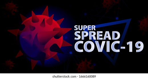 Concepto Coronavirus. Impedir o detener la súper propagación del covic-19 en todo el mundo.