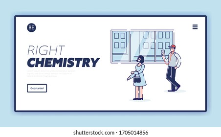 Concept Of Coronavirus. Website Landing Page. People Stand In A Queue In Medical Protective Masks. Man Is Breaking Rules Of Quarantine. Web Page Cartoon Linear Outline Flat Style. Vector Illustration