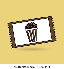 concept counting pop corn design vector illustration eps 10