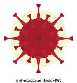Concept COVID-19 virus structure. You can use for virus information poster. EPS.file