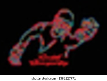 Concept of Cricket sportsman playing match Dive to Catch. Vector illustration