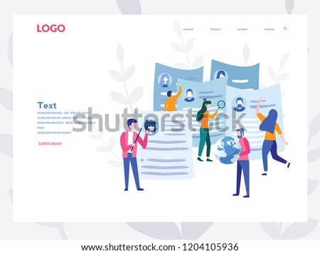 concept cv human resources recruitment web stock vector royalty human resources cv
