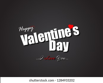 Concept Of Valentine’s Day, illustration Of Love And Happy Valentine Day Abstract Background With Text For Beautiful Couple Vector Design...