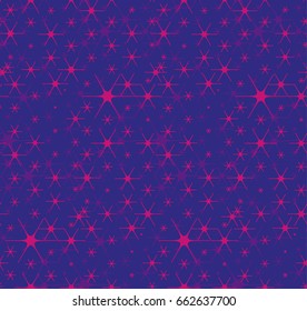 Concept decorative night star background. vector seamless pattern for surface design, fabric, wrapping paper