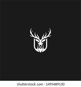 the concept of deer with a shield there