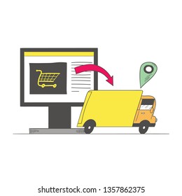 The concept of delivering goods