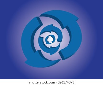 concept design with arrows refresh, ifinity