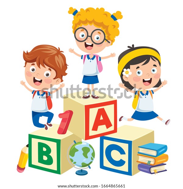 Concept Design Children Education Stock Vector (Royalty Free ...