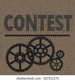 Concept design contest background. Vector illustration. EPS10.