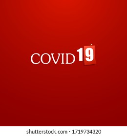 concept design corona virus date sign