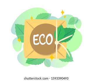 Concept design eco packaging. Eco goods