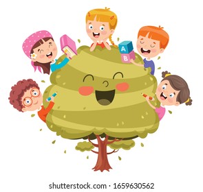 Concept Design With Funny Children