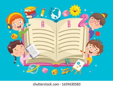 Concept Design With Funny Children