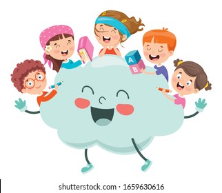 Concept Design With Funny Children