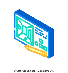 concept design game development isometric icon vector. concept design game development sign. isolated symbol illustration
