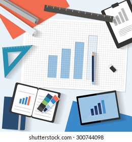 Concept Design - Grow Up Chart Idea for  Business plan