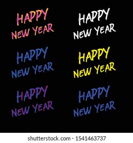 Concept design for Happy New Year, Xmas holidays. Vector illustration