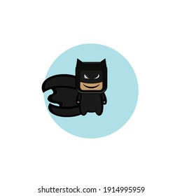 Concepto Diseño Ilustración de un personaje humano de murciélago