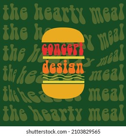 Design-Illustration Typografie Design moderne Farbverlauf-Vektorgrafik