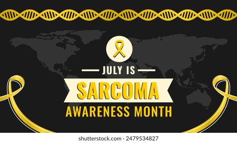 El mes de julio es el mes de la conciencia sobre el sarcoma en amarillo y negro.