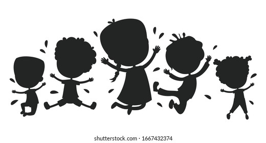 Concept Design With Kids Silhouette