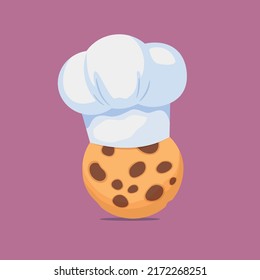 Concept Design Logo der Bäckerei mit Kochmütze und Kochmütze