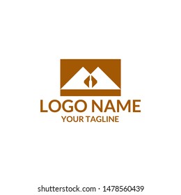 Concept design logo mountain beer for a company