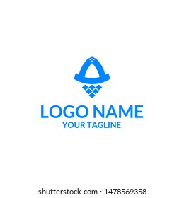 Concept design logo rocket technology for a company