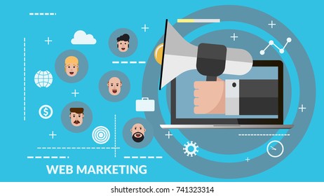 Concept design marketing vector banner for your design eps 10