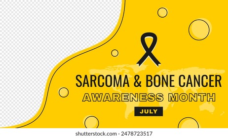 Concept Design for Sarcoma and Bone Cancer  Awareness Month with Abstract Background. Copy Space Text. Photo Frame.