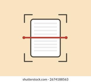 concept design Scan document icon