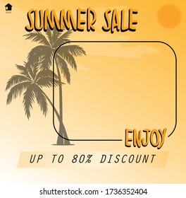 concept design summer shopping big discount can be used for background, flyers, banners, posters, web, app, flyers, online shop