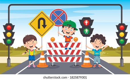 Concept Design With Traffic Signs
