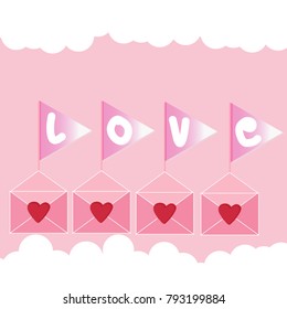 Concept Design Vector Illustration of Love and Valentine Day,