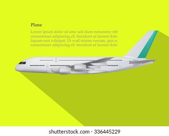 concept design of vector,concept design of plane,plane on the yellow background,model of plane,cute design of plane.