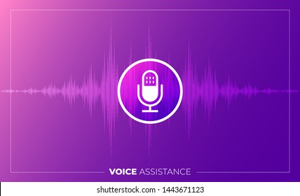 Concept Design Voice Technology. Isometric Illustrations vector. assistant connecting devic e with speak to machine learnning or AI. Internet of thing.