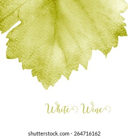 Concept design for a wine list. Vector llustration.