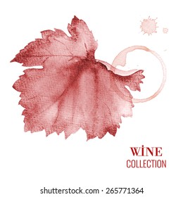 Concept design for a wine list. Vector llustration.