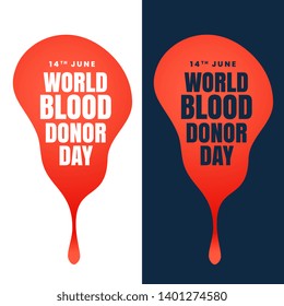 concept design of world blood donor day