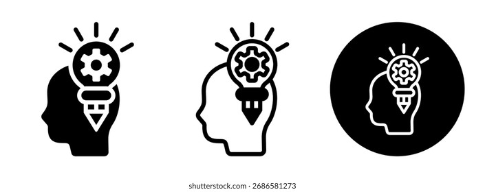 Concept Development Icon Collection Glyph and Mixed Vector Illustration