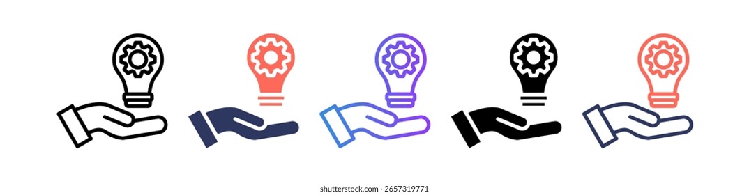 Concept Development Icon Multiple Vector Illustration
