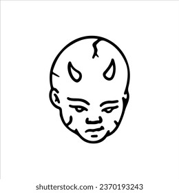 concept devil baby vector illustration
