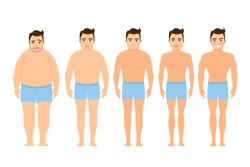 Male Body Shapes Set Vector & Photo (Free Trial)